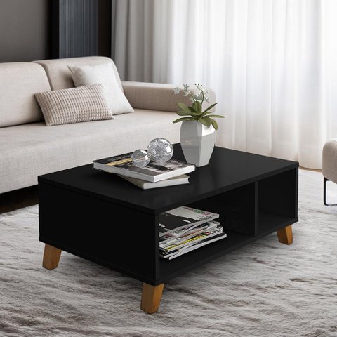 MESA DE CENTRO SALA DE ESTAR PRETO JORDANIA