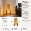 Ver mais imagens de Luminaria Chão Milão Canhão Corda Sisal Sala Quarto Palha