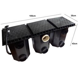 Caixa Separadora de Água e Óleo 800 L/h Completa - 3