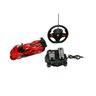Carrinho de controle remoto Volante e Pedal Racing Control Thunder 1:16 Multikids - 2