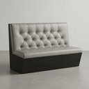 Ver imagem 3 de Poltrona Sofá Booth Prime Cinza e Preto 1.10m