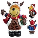 Ver imagem 1 de Rena Natal Natalino Led Som Musica Decoraçao Shopping Loja Casa Vitrine Recepçao Mesa Estante Festa