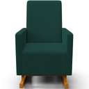 Ver imagem 3 de Poltrona de Amamentação com Balanço Ravena W01 Bouclê Verde - Lyam Decor