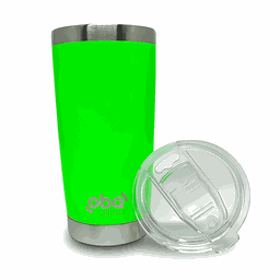 Copo Térmico Aço Inox  Com Tampa e Abridor De Garrafas 591 Ml Oba Térmic Neon Brilha no Escuro - 4
