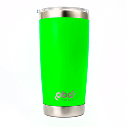 Copo Térmico Aço Inox  Com Tampa e Abridor De Garrafas 591 Ml Oba Térmic Neon Brilha no Escuro - 2