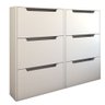 Sapateira 6 Portas para 24 Pares Sapato Branco - Panorama Móveis - 3