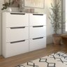 Sapateira 6 Portas para 24 Pares Sapato Branco - Panorama Móveis - 1