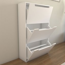 Sapateira 6 Portas para 24 Pares Sapato Branco - Panorama Móveis - 5