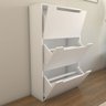 Sapateira 6 Portas para 24 Pares Sapato Branco - Panorama Móveis - 5