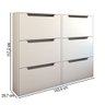 Sapateira 6 Portas para 24 Pares Sapato Branco - Panorama Móveis - 4