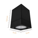 Ver imagem 5 de Kit 4 Spot Sobrepor Direcionável Par20 Quadrado Preto + Lâmpadas Cor:preto - Branco Frio