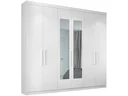 Ver imagem 1 de ROUPEIRO HERVAL PH 1707 - COR BRANCO - COM ESPELHO