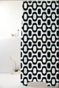 Ver imagem 1 de Cortina Box Poliéster 198x180cm Ipanema Preto e Branco Uzoo