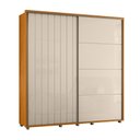 Ver imagem 3 de Guarda Roupa Monet 2 Portas de Correr 4 Gavetas Cinamomo Off White Madetec