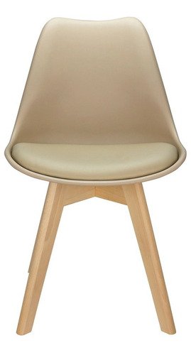 Cadeira Charles Eames Leda Design Wood Estofada Base Madeira Nude - 8