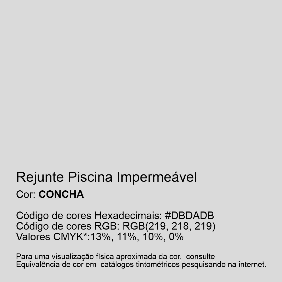 Rejunte Piscina Impermeável Cor Concha 1kg - 2