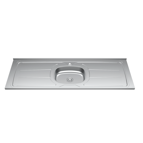 Pia de Cozinha Bali 1,60m Inox com Válvula Ghelplus