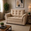 Ver imagem 3 de Sofá 2 Lugares Pequeno Confortável 1,40 Mts Alice Imperio Decor