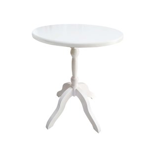 Mesa Lateral de Apoio Clássica Beatriz HOUSE MÓVEIS:branco