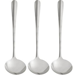 Kit 3 Conchas de Cozinha Inox Positano 33,5cm Lyor Servir Sopa Feijão Molhos - 1