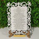 Ver imagem 6 de Quadro Decorativo MDF 20cm x 28cm para Sala de Estar Salmo 7 M01 Branco e Cru - Annie Decor