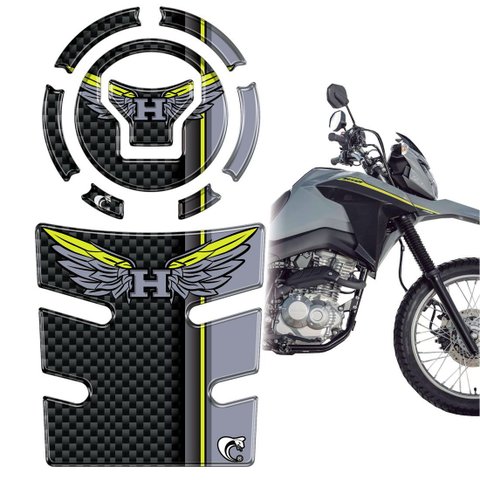 Kit Protetor Tanque Bocal Resinado Bros 160 25/26 Carbono Am