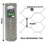 TELA HEXAGONAL MANGUEIRÃO TAG MALHA 3" FIO BWG 16 (1,65mm) RL 50X1,8m - 6