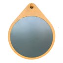 Ver imagem 4 de Espelho Decorativo Flat Wood Freijó 50cm