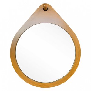 Espelho Decorativo Flat Wood Freijó 50cm