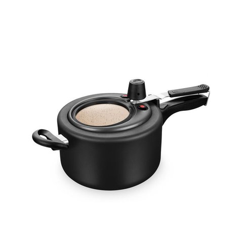 Panela de Pressão Superior Mta Fechamento Interno 3,0l Preto