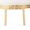 Ver mais imagens de Cadeira Luis Xv Madeira Dourado Estofada Tecido Branco Klimt 09