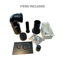 Ver imagem 2 de Suporte de Fixação Bacia Suspensa com Caixa Embutida 3/6 Litros Acionador Grafite