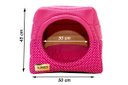 Ver imagem 7 de Cama Iglu e Toca para Gato Luppet com Arranhador Rosa Poa - M
