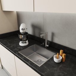 Cuba Inox 50x40 Retangular C/ Válvula Pia Sacada Apartamento - 5