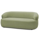 Ver imagem 1 de Sofá 2 Lugares Orgânico Sala de Estar Living 140cm Carmen F04 Bouclê Verde Oliva - Lyam Decor