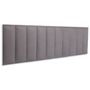 Ver imagem 1 de Cabeceira King Modulada Reta Cama Box Suede Cinza