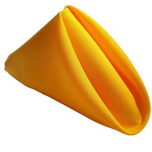 Jogo 6 Guardanapos de Boca de Pano Mesa Posta 40cm x 40cm Oxford Liso:Amarela