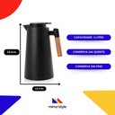 Ver imagem 7 de Garrafa Térmica Café Chá 1 Litro Preta