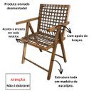 Ver imagem 2 de Cadeira Madeira Corda Náutica com Braços Castanho