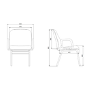 Ver imagem 2 de Cadeira de Showroom Fixa Suporta 150kg 100% Nacional