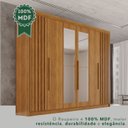 Ver imagem 7 de Guarda-Roupa Casal com Espelho 100% MDF 6 Portas 6 Gavetas Granada Premium Marrom/Cinamomo