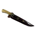 Ver imagem 2 de Faca Gaúcha Sobrevivência Rambo Três Listras Full Tang Inox Madeira