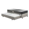 Bicama Box Solteiro Ecoflex 88x188x30 com Cama Auxiliar + Colchão Espuma Firme Dual - 1