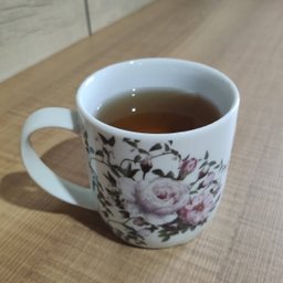 Conjunto 6 Xícaras Grande Porcelana de Chá Café Florida 360ml Branca Germer Garden Urban - 9