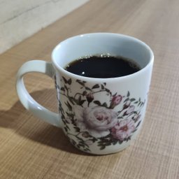 Conjunto 6 Xícaras Grande Porcelana de Chá Café Florida 360ml Branca Germer Garden Urban - 7