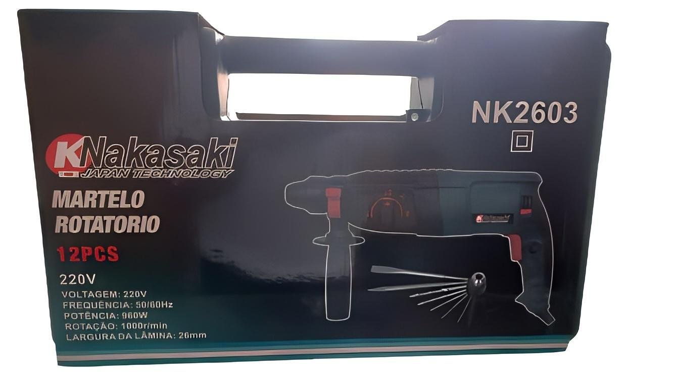 Martelete Nakasaki Nk2603 12 Pcs 960w 220v - 2