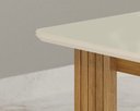 Ver imagem 3 de Conjunto Mesa Mari com 6 Cadeiras Mari Bege Linho