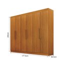 Ver imagem 3 de Guarda Roupa Casal 6 Portas 2 Gavetas Delta