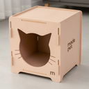 Ver imagem 5 de Toca Nicho Caixa para Gatos com Carpete Premium Playground Resistente Mdf Pet Decorado e Interativo