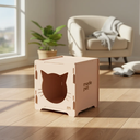 Ver imagem 3 de Toca Nicho Caixa para Gatos com Carpete Premium Playground Resistente Mdf Pet Decorado e Interativo